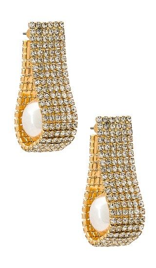 Oyster Earrings in Gold | Revolve Clothing (Global)