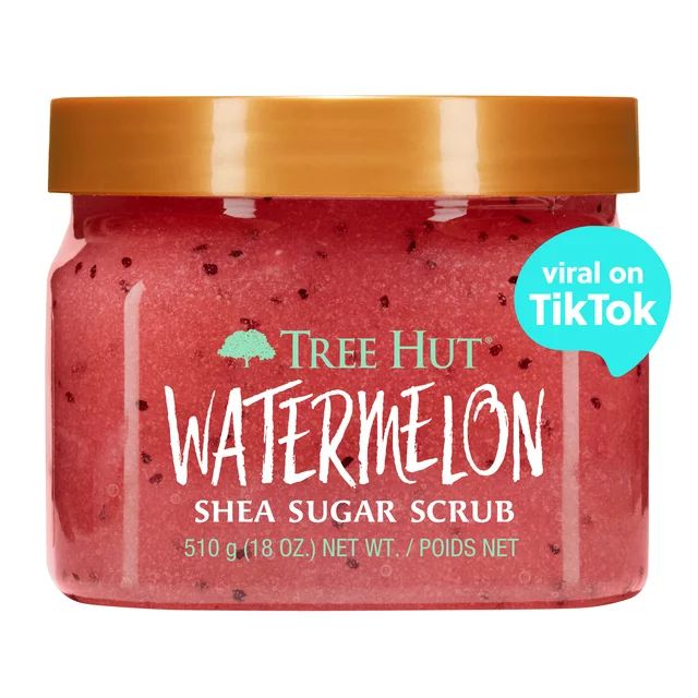 Tree Hut Watermelon Shea Sugar Exfoliating and Hydrating Body Scrub, 18 oz. | Walmart (US)