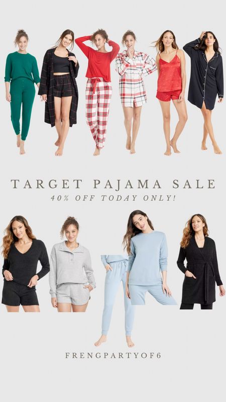 40% off pajamas today with Target Circle. One day deal, so take advantage of this sale! Cute for gifting too!

#LTKfindsunder50 #LTKsalealert #LTKmidsize
