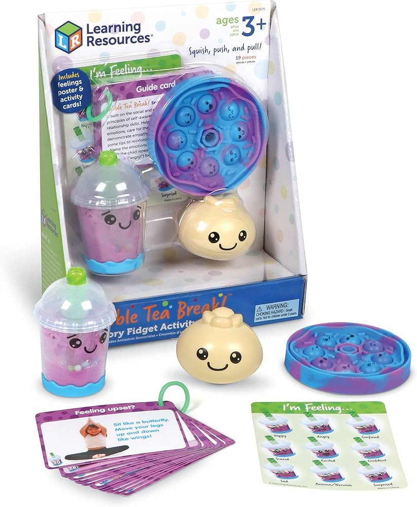 Learning Resources Bubble Tea Break! Sensory Fidget Activity Set, Sensory Toys For Toddlers, Soci... | Amazon (US)