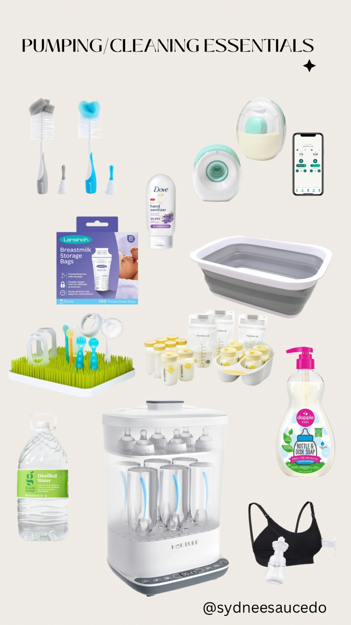 pumping/cleaning essentials with a newborn! these are the items I’ve used daily to pump & store breast milk and also clean all necessary baby items & the hand sanitizer that is literally stored in every room in our home! 

#LTKbaby #LTKunder100 #LTKfamily