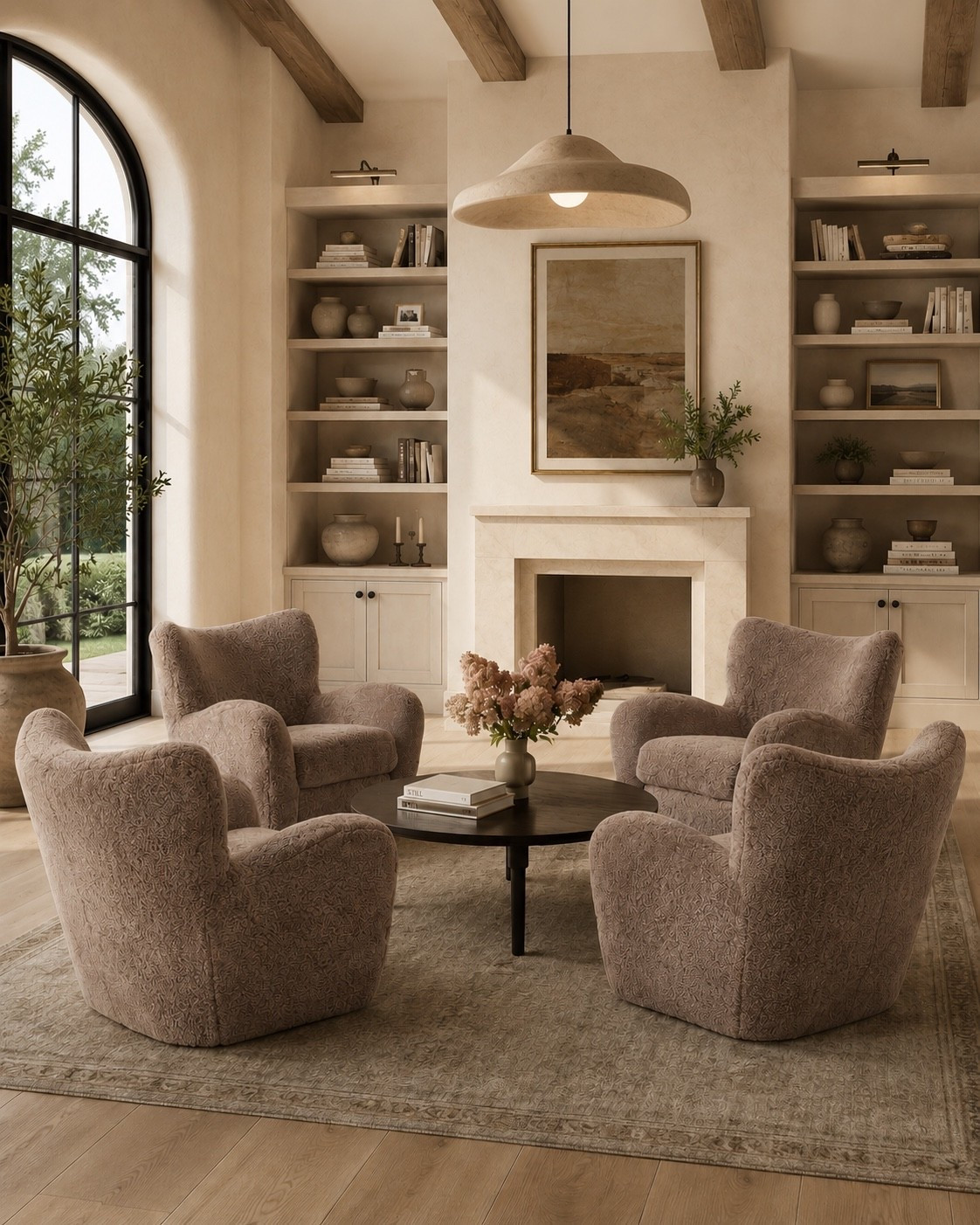 A cozy sitting room that’s perfect for reading a book, hosting company, or simply relaxing at the end of the night. I love these cozy textured chairs!

#LTKHome