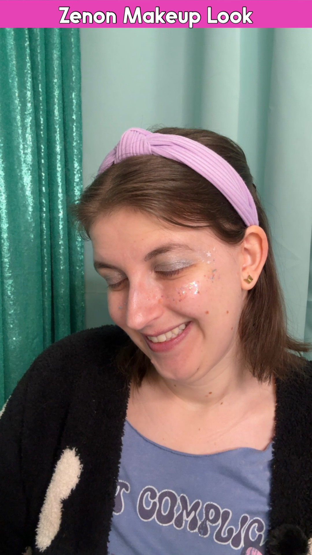 Colourpop makeup look inspired by the movie Zenon Girl of the 21st century. Fun makeup look using silver and sparkles.

#LTKBeauty