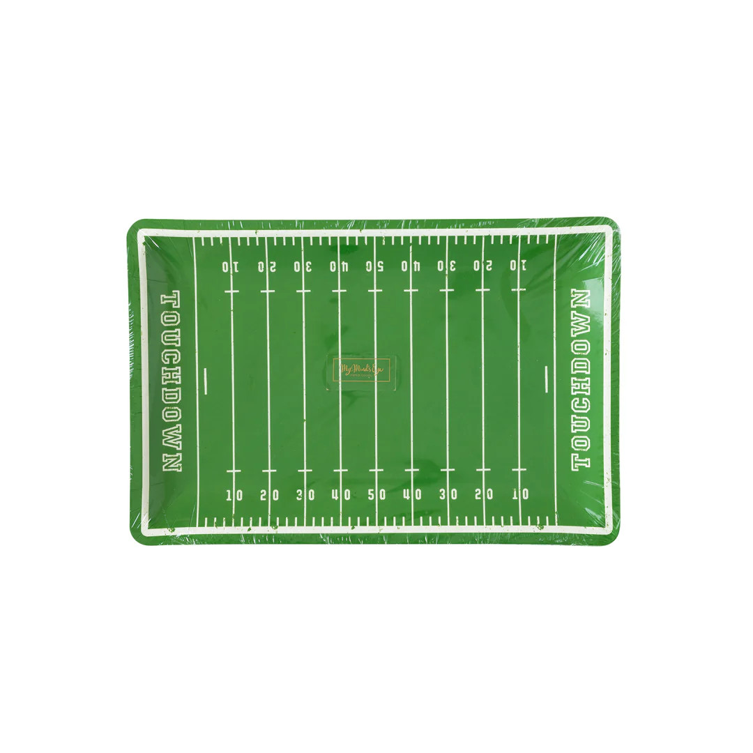 Football Field Shaped Paper Plate | My Mind's Eye