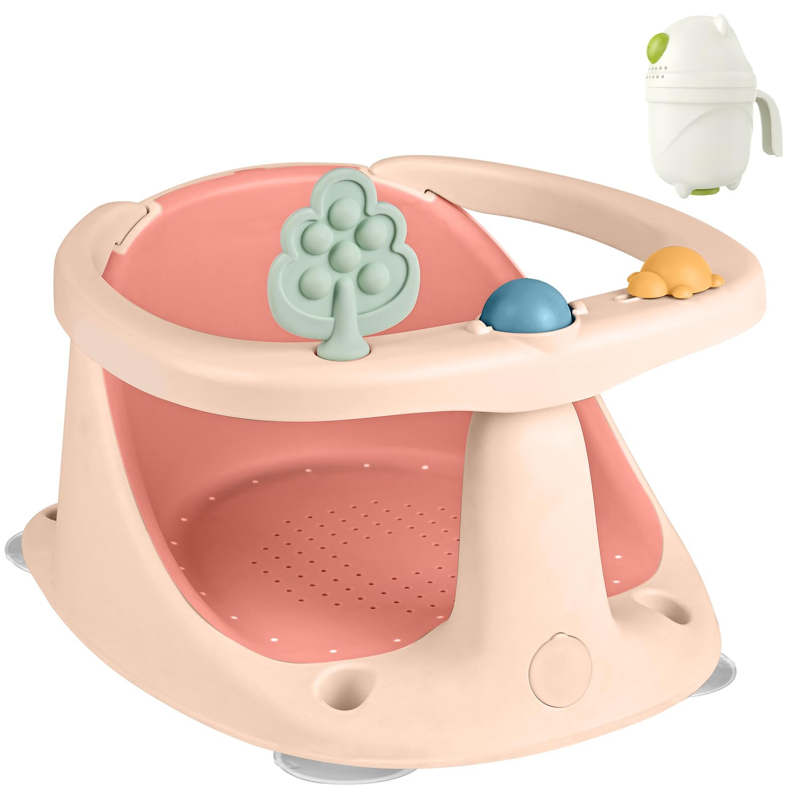 Baby Bath Seat for Babies 6 Months & Up - Bathtub Seats for Babies Sitting Up with Rinse Cup, Non... | Amazon (US)
