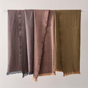 Wool Two-Tone Throw | West Elm (US)