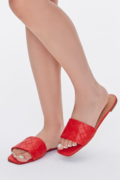 Basketwoven Square-Toe Sandals | Forever 21 (US)
