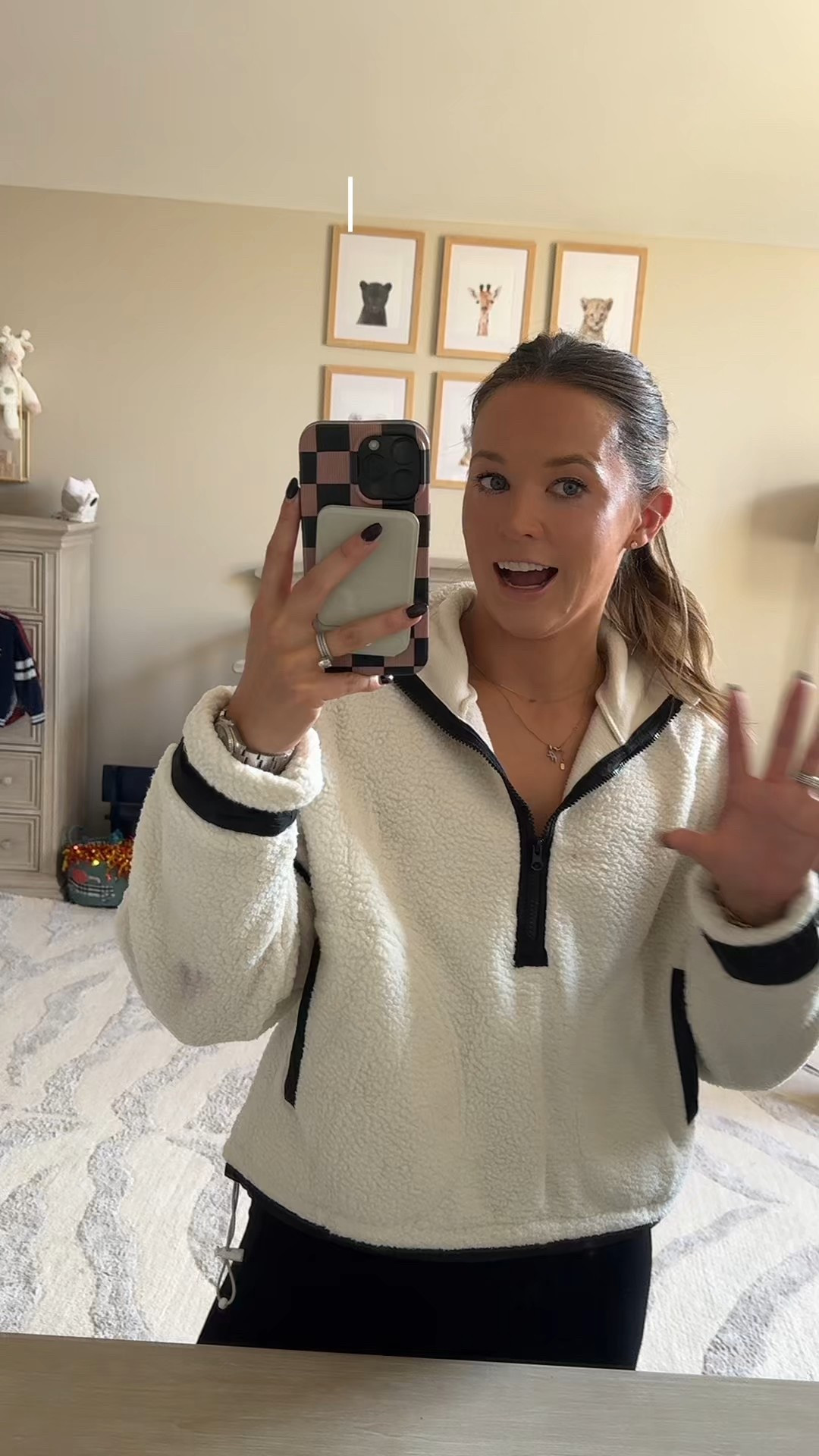 Cropped half zip Sherpa 

#LTKFindsUnder50 #LTKFindsUnder100 #LTKGiftGuide