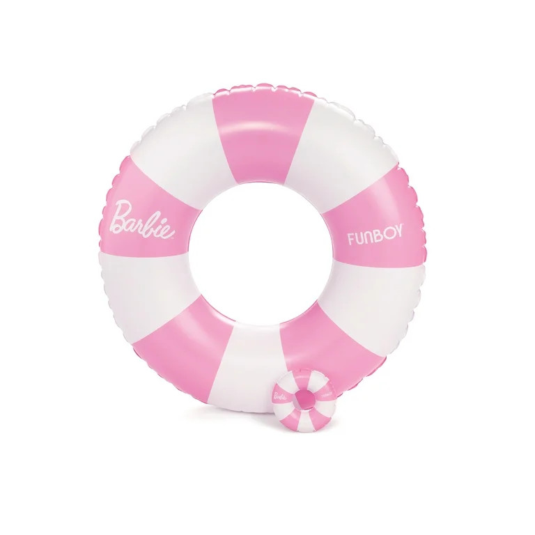 Barbie™ + Float Life by Funboy Pink & White Striped 34" Kids Tube & Barbie Doll Matching Tube | Walmart (US)