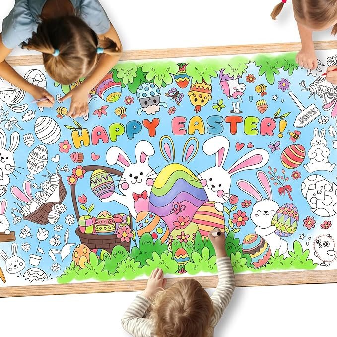 Gatherfun Easter Party Activity Poster - 31.5 x 72 Inches,Easter -Themed Party, Versatile Paper C... | Amazon (US)