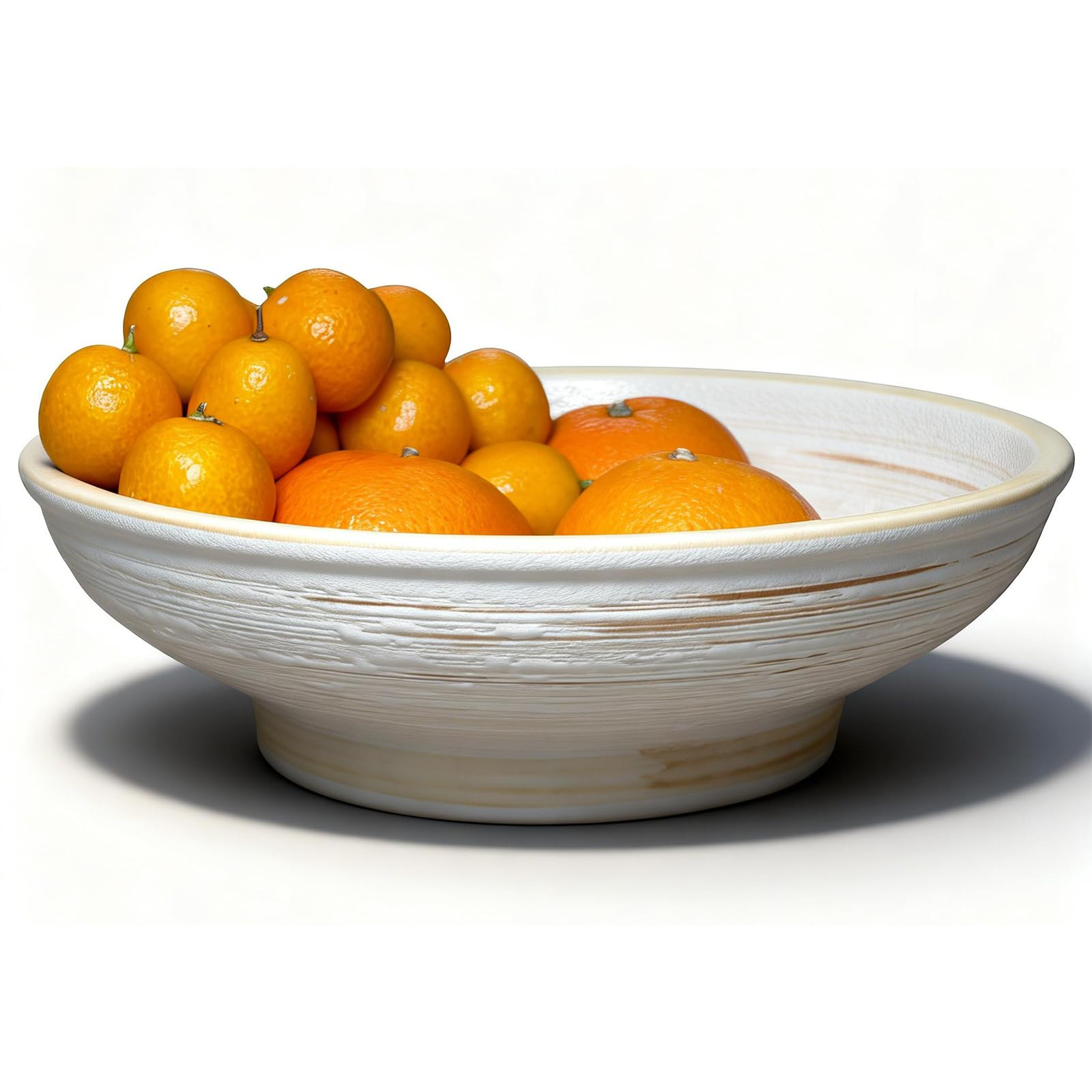 9 Inch Decorative Bowl, Embossed Textured Ceramic Centerpiece Bowl for Tabletop, Floral Fruit Dis... | Amazon (US)