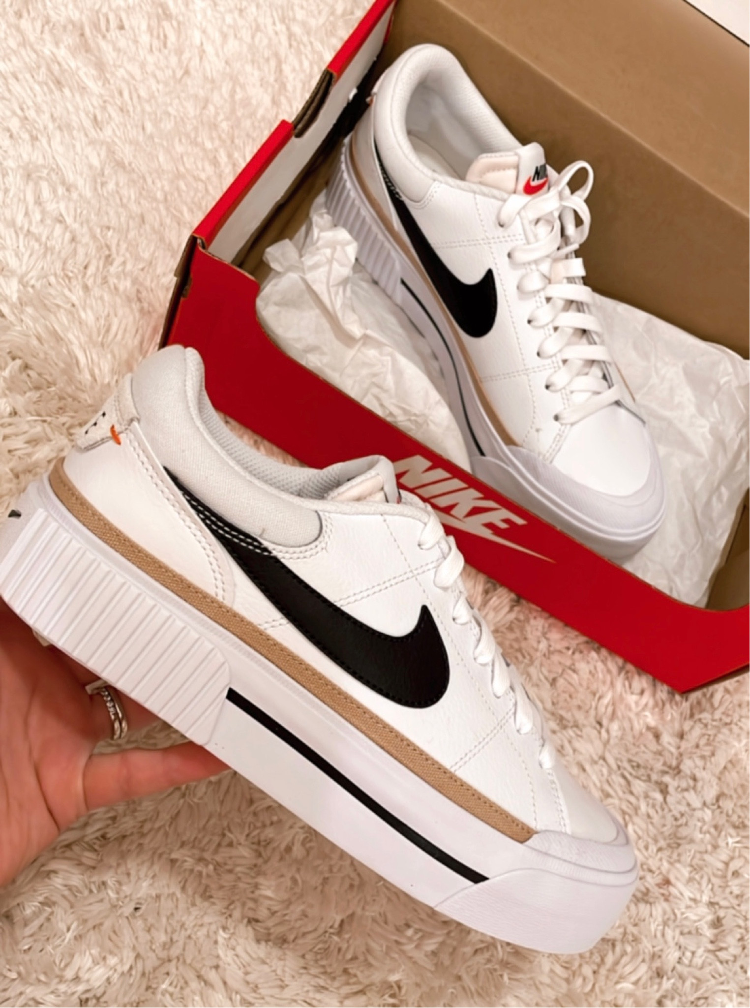 Nike Court Legacy Lift — One of my favorite pairs of Nikes that are so hard to get ahold of because of how popular they are! With that being said if you ever find them available DO NOT wait; most likely they will be gone within a few hours. & I learned that the hard way until I finally was able to get some since they restock often 🥳

#LTKunder100 #LTKsalealert #LTKstyletip