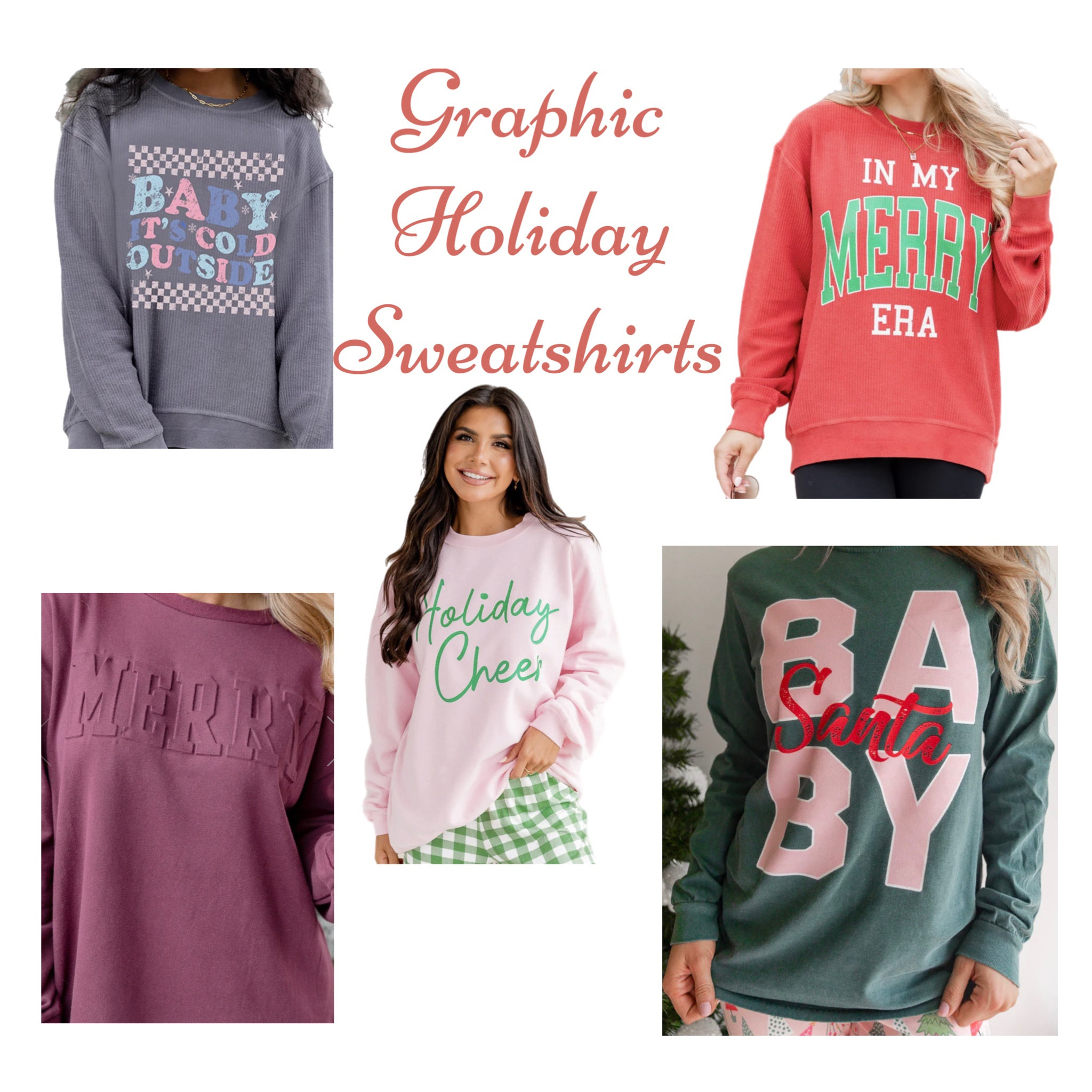 Holiday graphic sweatshirts on sale 30% off with code MERRY!! 🌲 

#LTKHoliday #LTKGiftGuide #LTKHolidaySale
