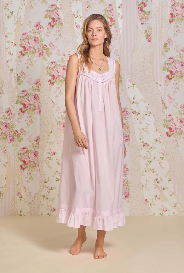 The "Eileen" Bare Rose Cotton Lawn Ballet Nightgown | Eileen West