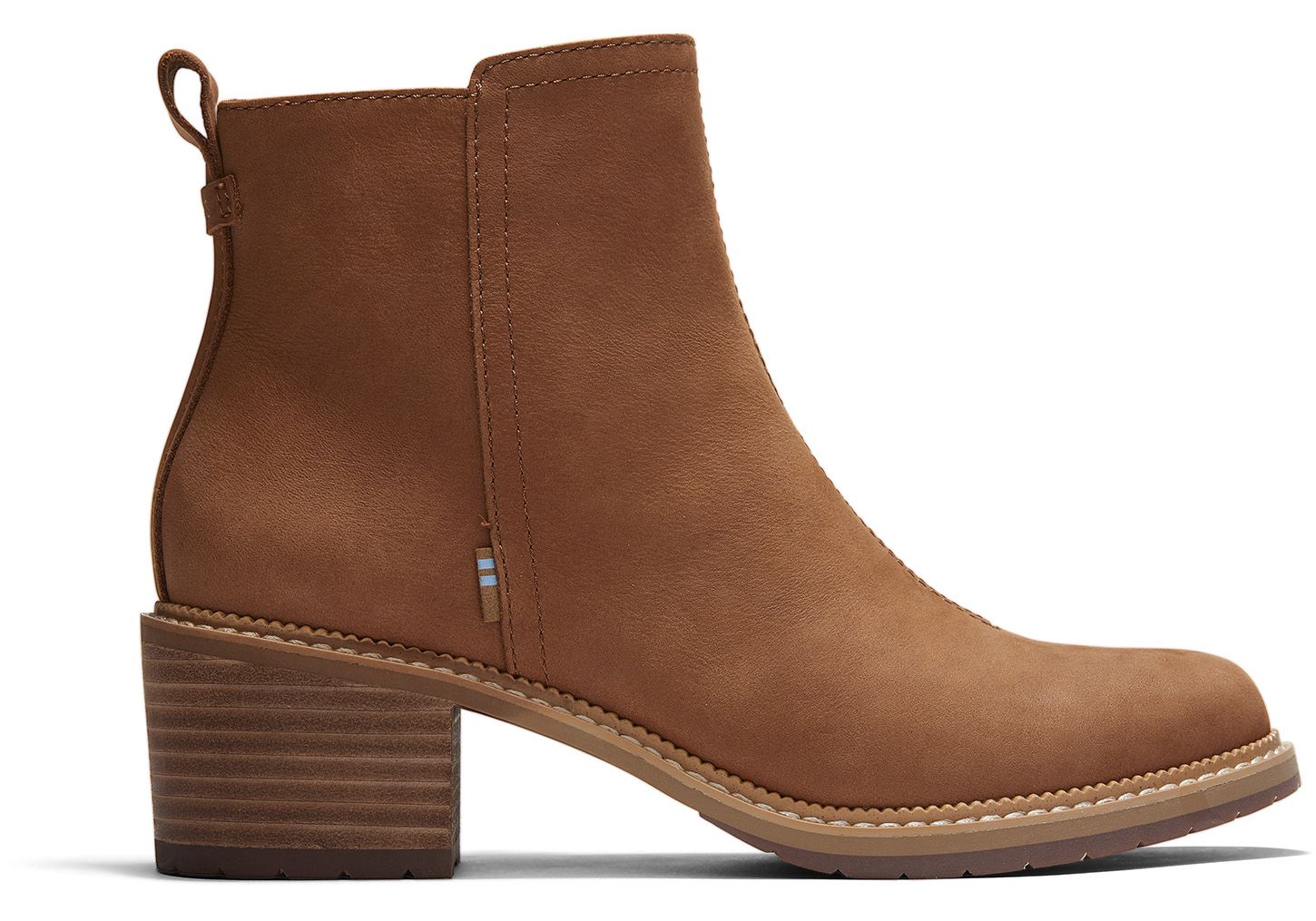 TOMS Brown Tan Smooth Waxy Leather Women's Marina Booties | TOMS (US)