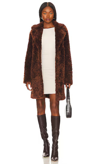 Romy Coat in Chocolate Brown | Revolve Clothing (Global)