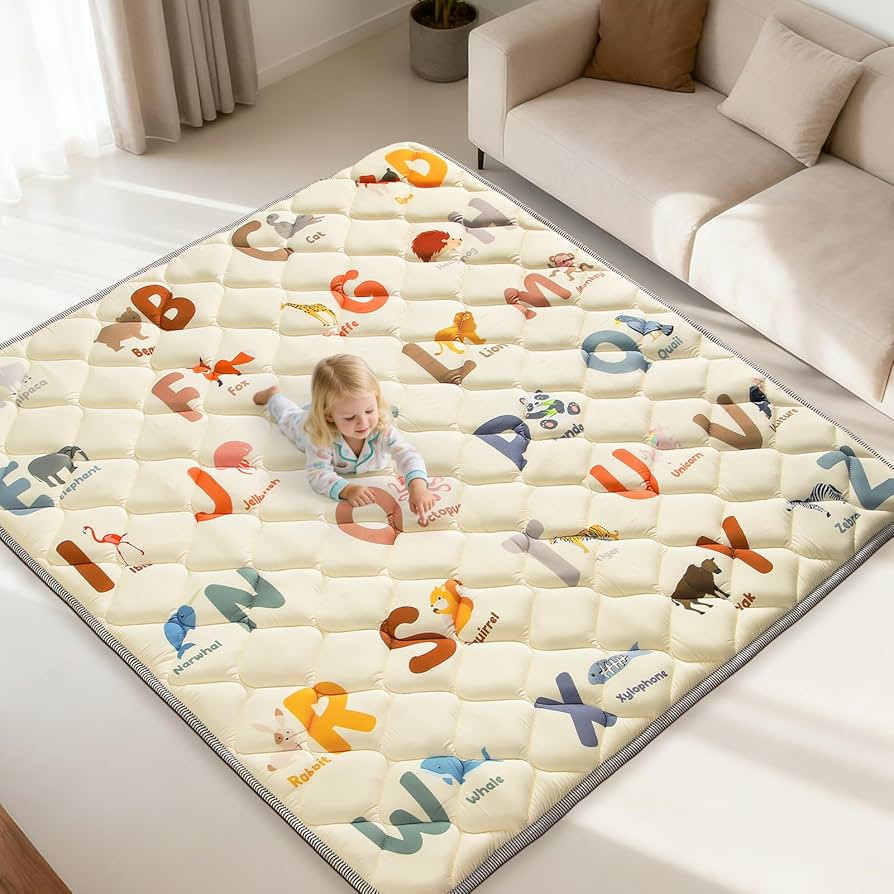 Foam Play Mat - 64x64 Inch Padded Play Mat for Baby - Toddler Play mats for Floor - Thicker Soft ... | Amazon (US)