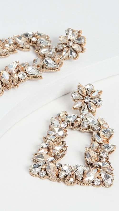 Deepa by Deepa Gurnani Gold Crystal Earrings | Shopbop