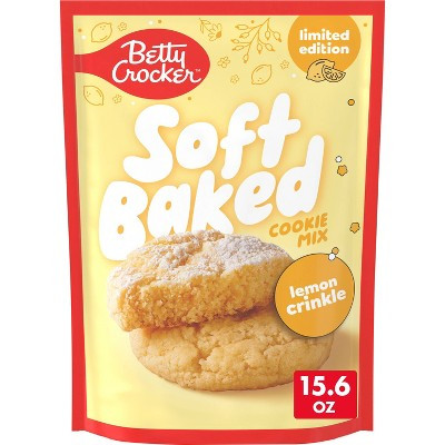 Betty Crocker Lemon Crinkle Soft Baked Cookie Mix - 15.6oz | Target