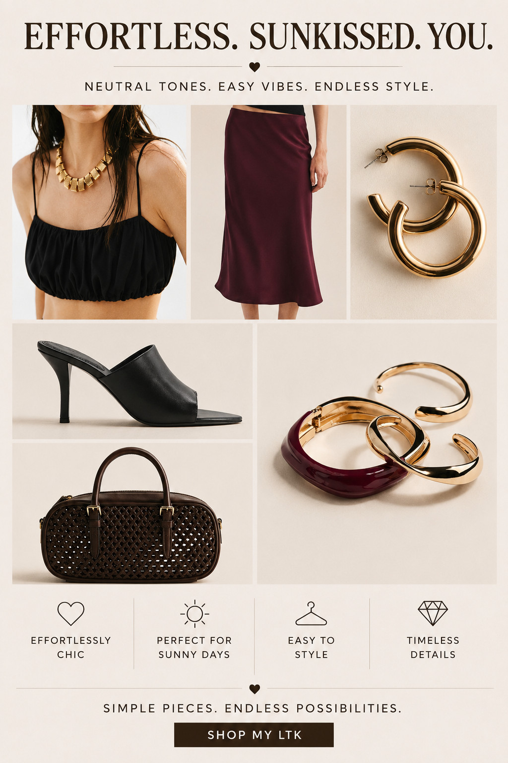 A little sultry, a little sophisticated, and still effortless.
#LTKStyle #LTKFashion #MidSizeStyle #SummerStyle #ChicStyle #OutfitInspo 

 #LTKgrwm #LTKootd #LTKU