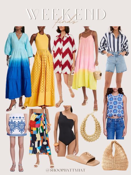 Weekend finds - preppy fashion- summer outfits - summer fashion - Shopbop - tuckernuck - summer accessories - summer outfits ideas - vacation outfit inspo 

#LTKStyleTip #LTKSeasonal