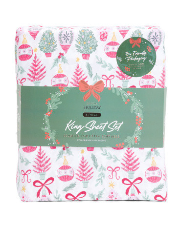 Mixed Christmas Tree Sheet Set | TJ Maxx