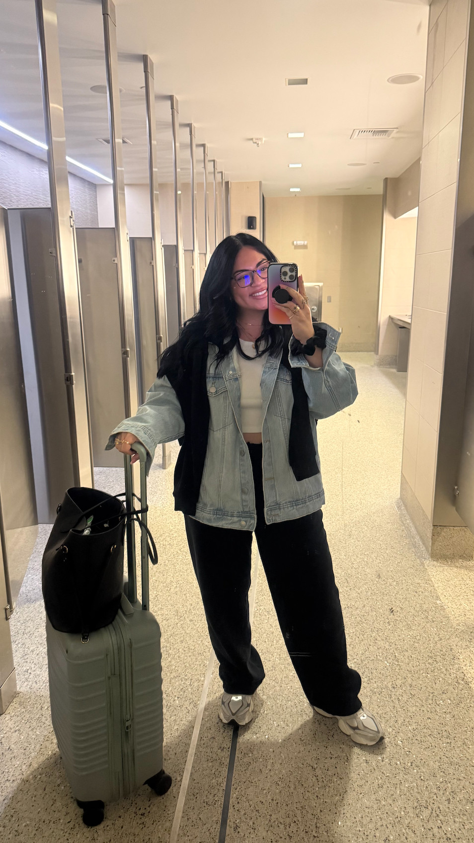 Boarding in style! Im wearing a size L for all! 

 #LTKootd #LTKMidsize #LTKTravel