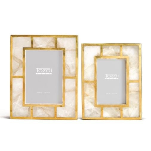 Quartz Frame with Brass Trim | Megan Molten