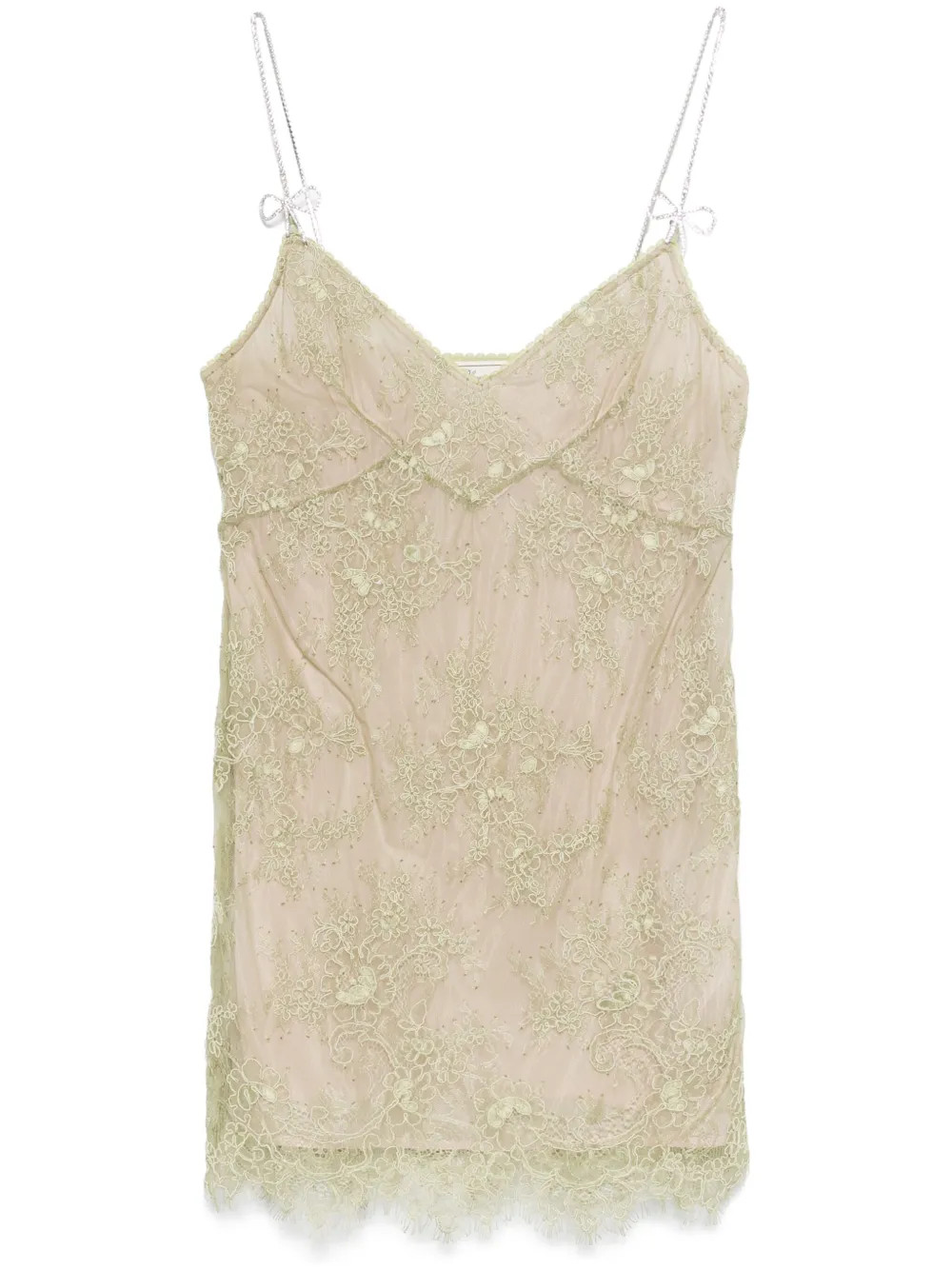 Blumarine corded-lace Mini Dress | Green | FARFETCH IN | Farfetch Global