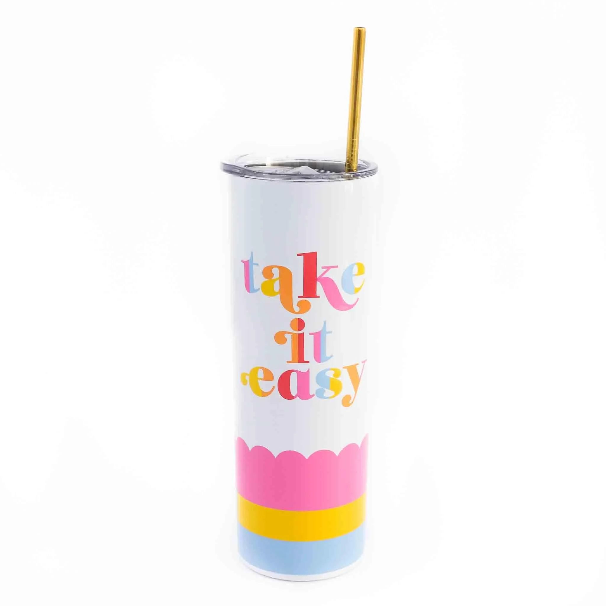 Take It Easy Stainless Steel Sipper | Packed Party