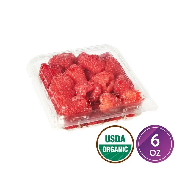 Fresh Organic Raspberries, 6 oz | Walmart (US)