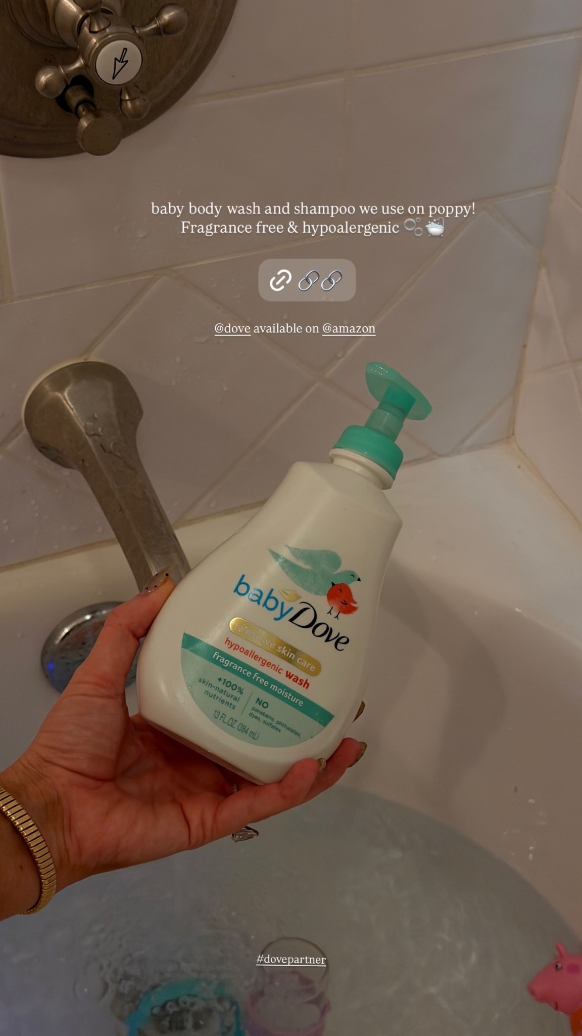 baby body wash and shampoo we use on poppy!
Fragrance free & hypoalergenic 🫧🛁 #dovepartner  @dove available on @amazon