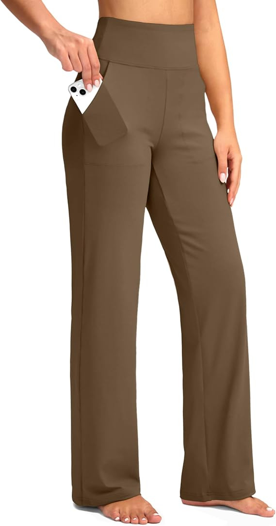 G Gradual Women's Yoga Pants Wide Leg wiht Pockets High Waist Stretch Loose Casual Lounge Sweatpa... | Amazon (US)