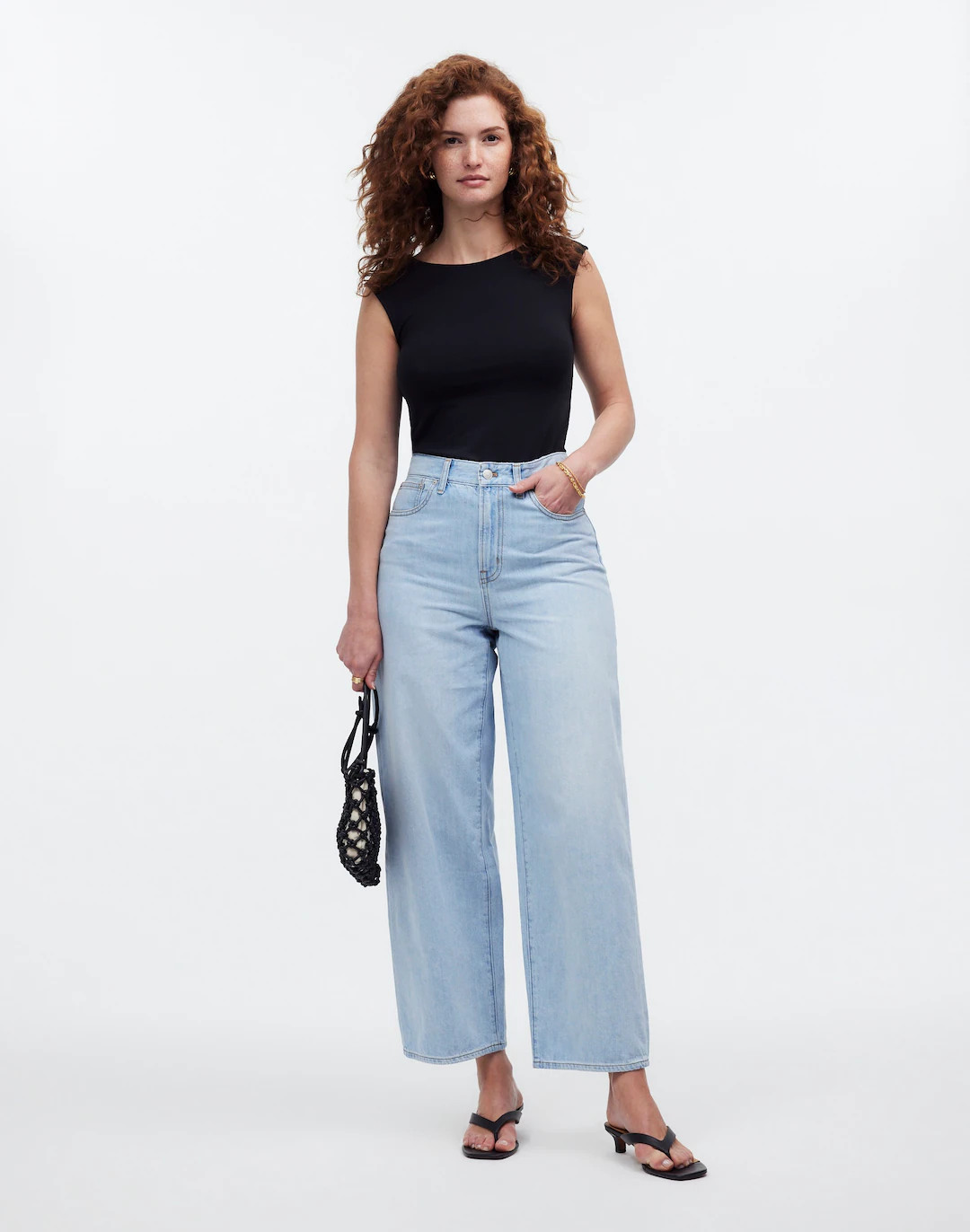 The Tall Curvy Perfect Vintage Wide-Leg Crop Jean in Fitzgerald Wash | Madewell
