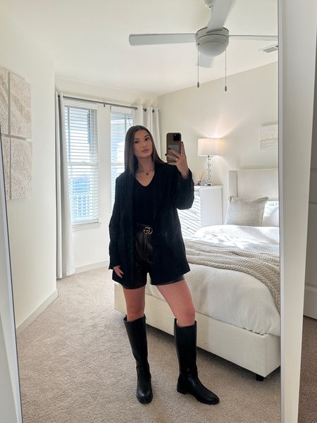 Day 7 | Wanted to style my NEW boots from DSW🖤 
They are the most comfortable boots. 

Shorts are no longer sold but are the 6in Leather Short in Brown from Abercrombie

#30daysofoutfits #blazer #blazeroutfit #abercrombiepartner #abercrombiestyle

#LTKstyletip #LTKHolidaySale