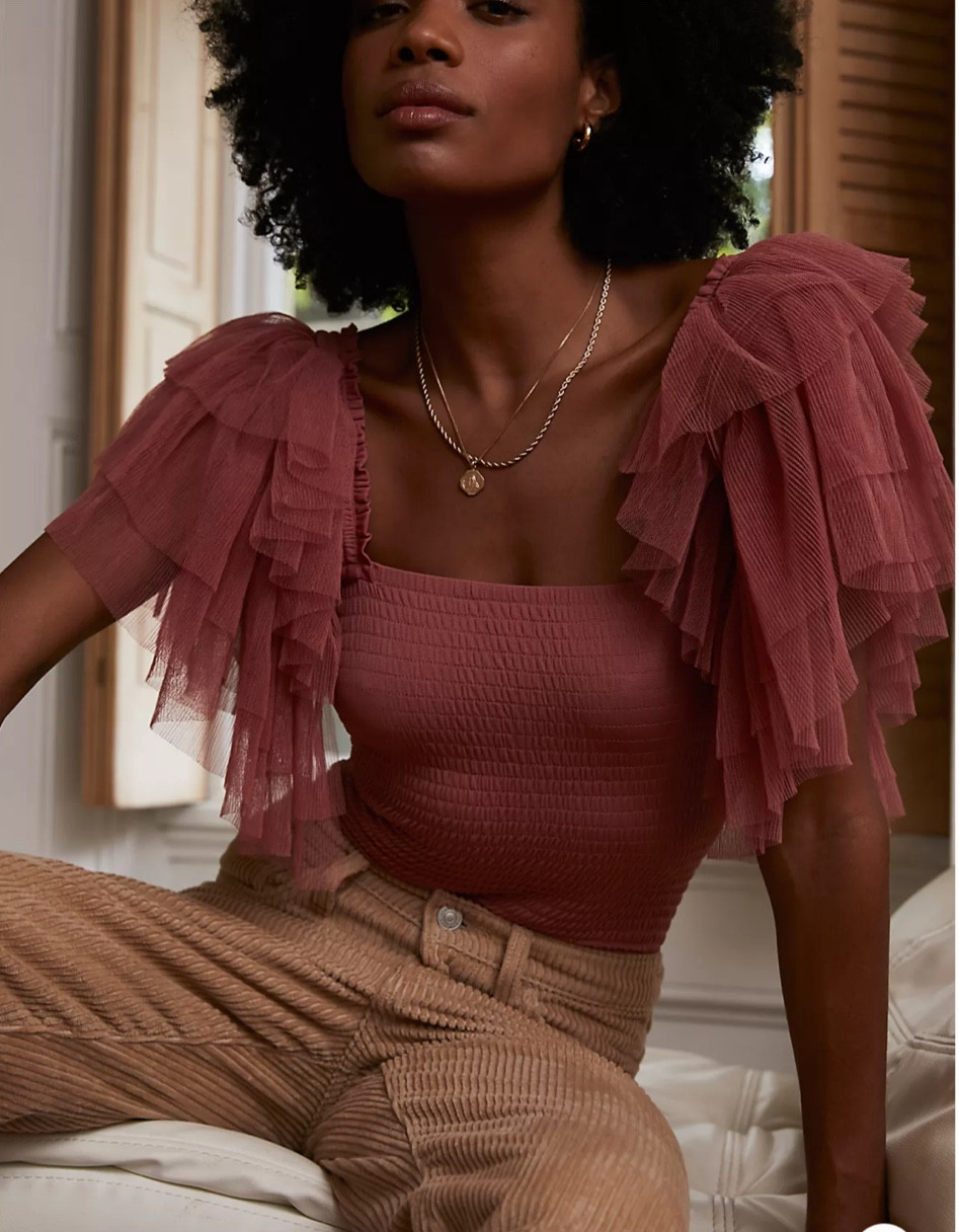 Um hello gorgeous ruffle bodysuit!!! Comes in two color!!

#LTKunder100 #LTKHoliday #LTKSeasonal
