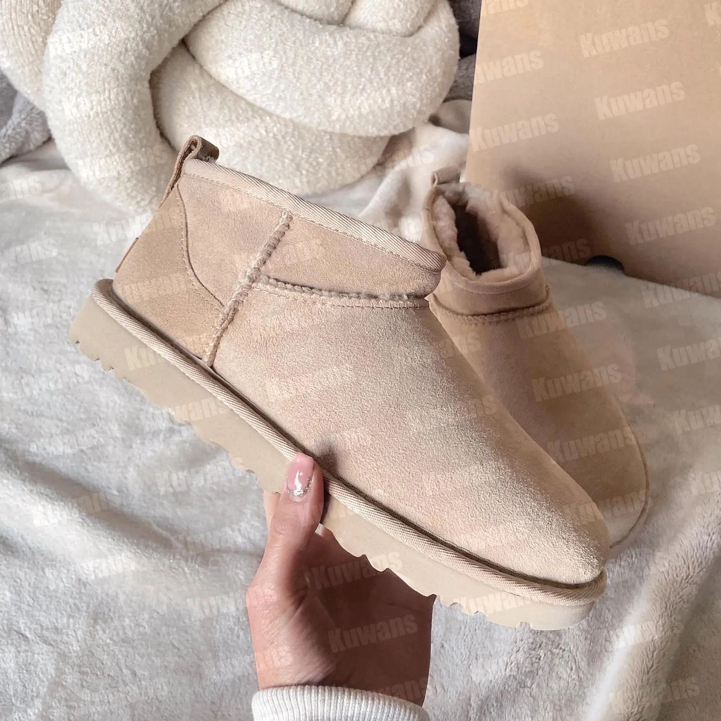 Designer Classic Ultra Mini Boots Snow Boot Platform Short Women Men Fur Sheepskin Tasman Tazz Ch... | DHGate