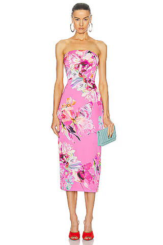 ROCOCO SAND Quin Maxi Dress in Pink | FWRD | FWRD 