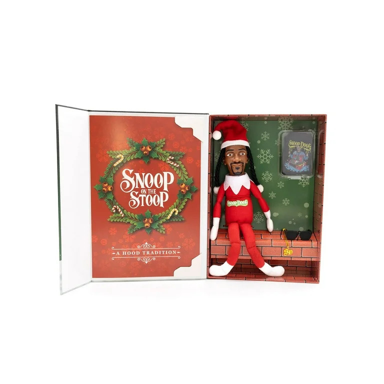 The Best Gift!Snoop Dogg Snoop on a Stoop Christmas Elf Doll, 12" Small Plush Toys Shelf Decor, I... | Walmart (US)