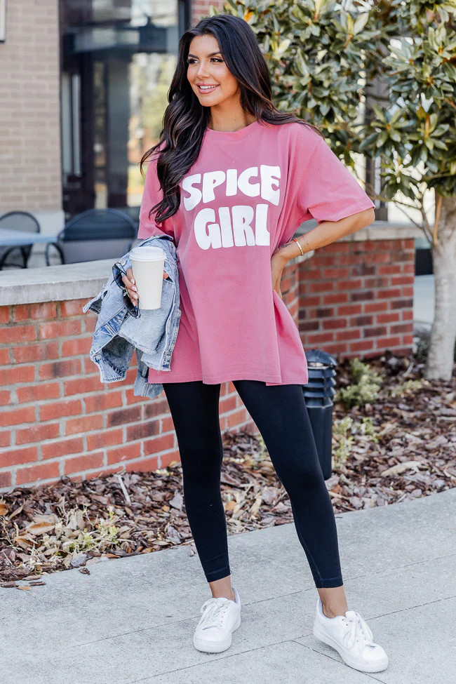 Spice Girl Brick Graphic Tee | Pink Lily