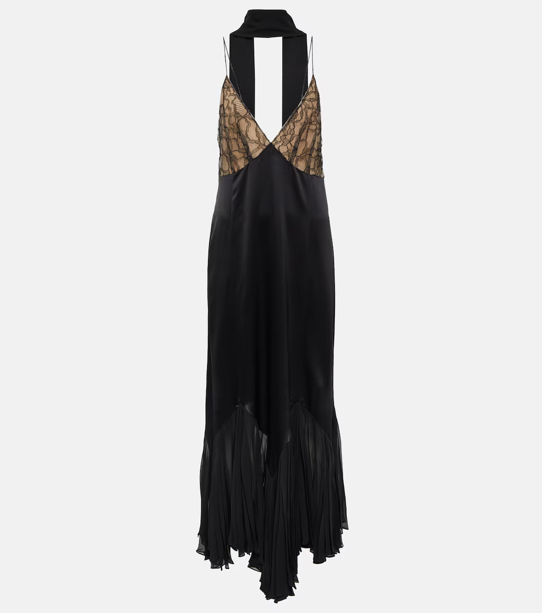 Candita lace-trimmed silk maxi dress | Mytheresa (US/CA)