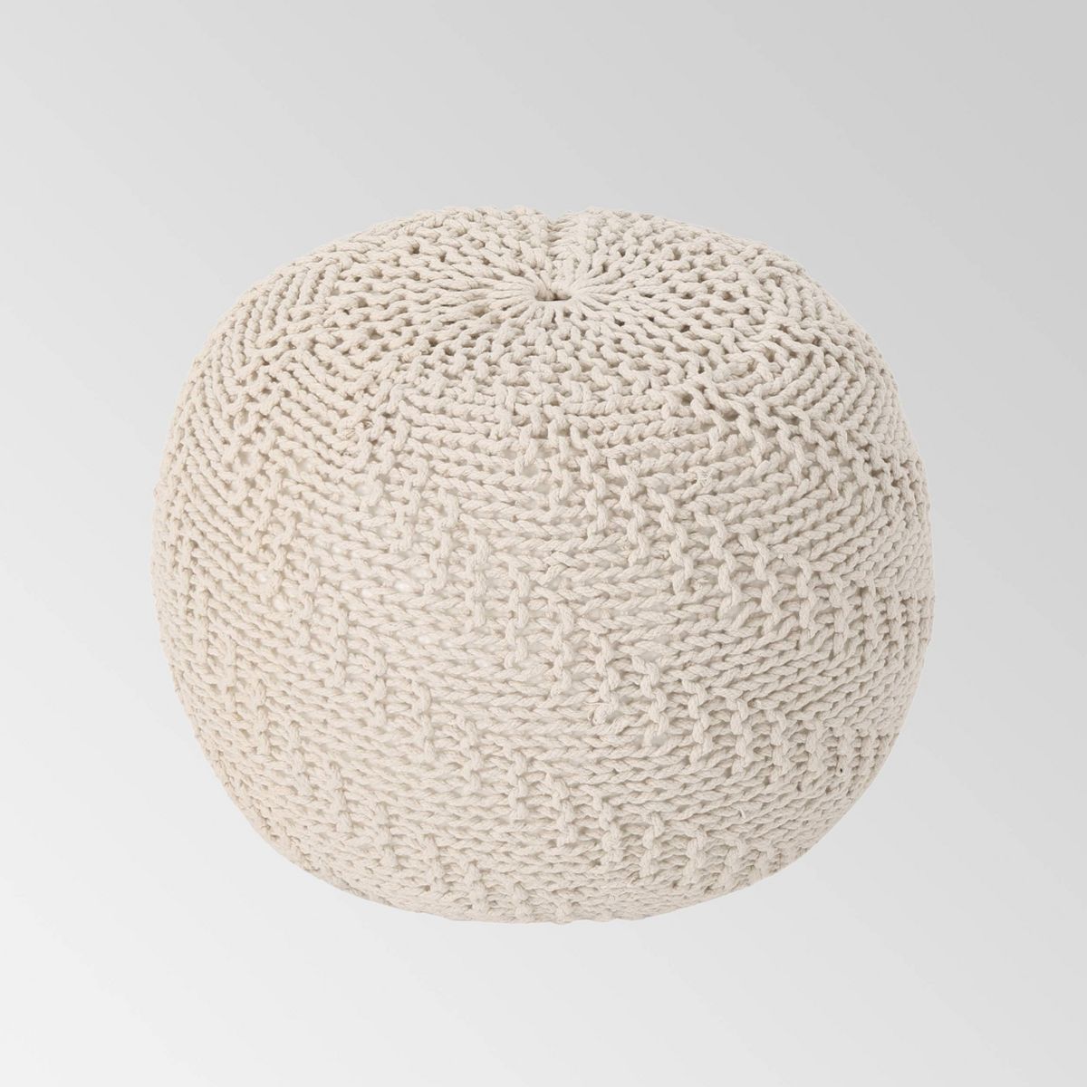 Alwes Knitted Pouf - Christopher Knight Home | Target