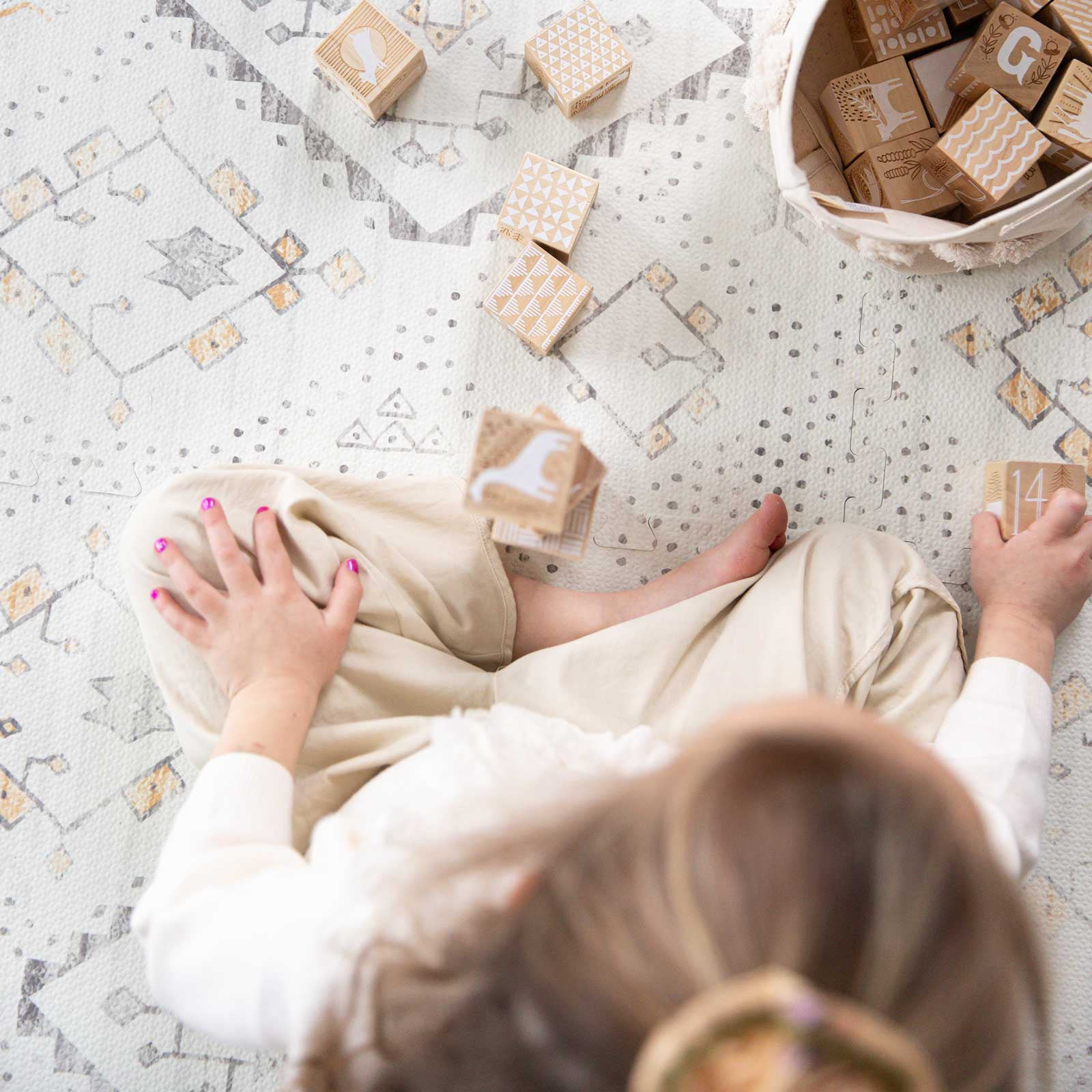 Beige Foam Play Mat | Ula - LIttle Nomad | House of Noa | House of Noa