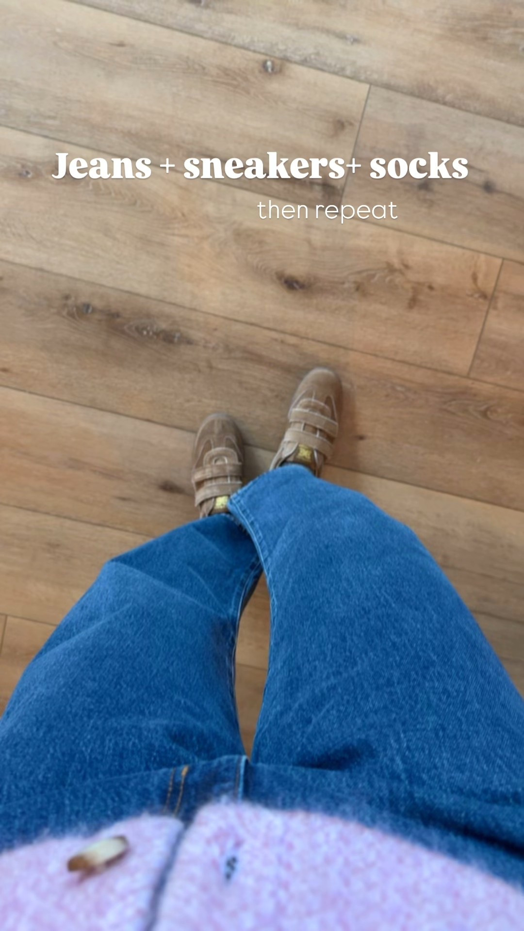 Cozy chic on repeat: comfy, cute sneakers, warm wool socks to keep my ankles, warm a chic pair of dark wash jeans. 

#LTKGiftGuide #LTKootd #LTKOver40