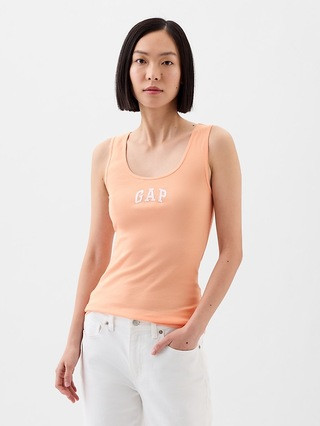 Gap Logo Ribbed Tank Top | Gap Factory