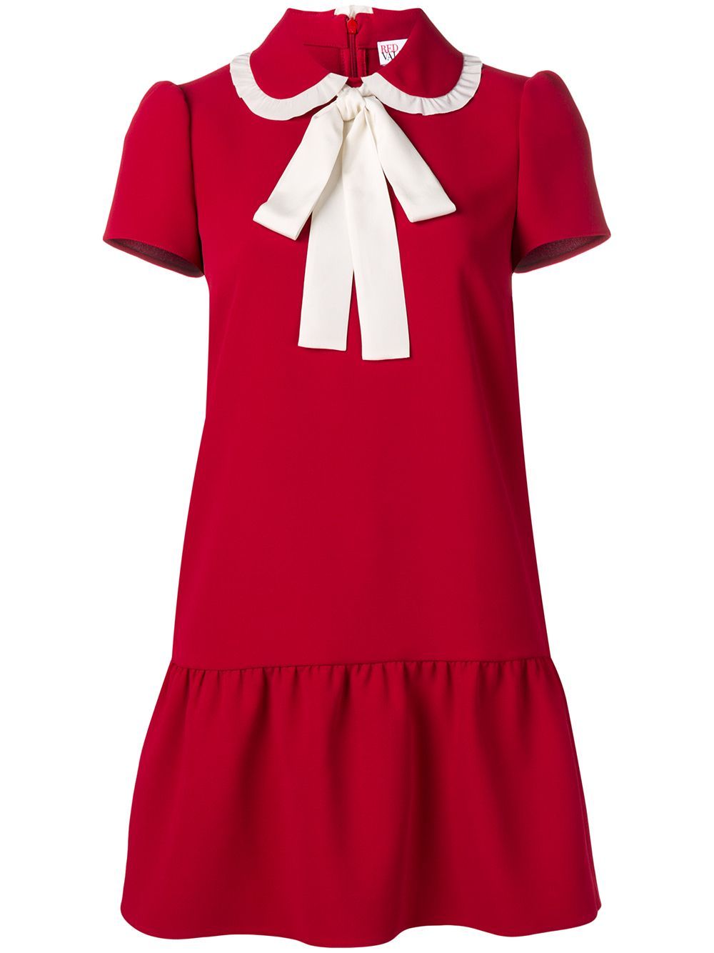 Red Valentino short-sleeve shift dress | FarFetch Global