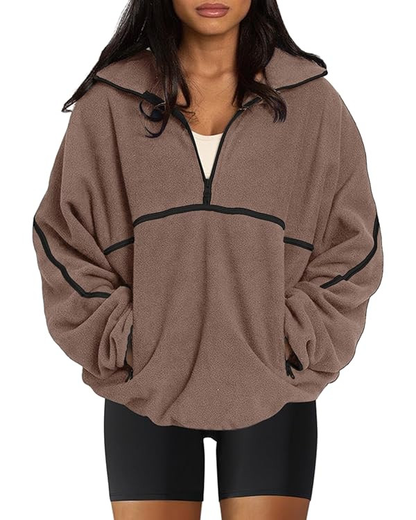 LASLULU Womens Zip Up Hoodies Oversized Sweatshirts Y2K Preppy Clothes Cute Teen Girls Outfits Tr... | Amazon (US)