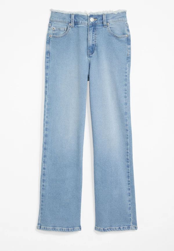 Girls High Rise Wide Leg Jeans | Maurices