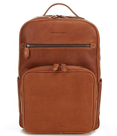 Johnston Murphy Rhodes Leather Backpack - Tan | Dillard's