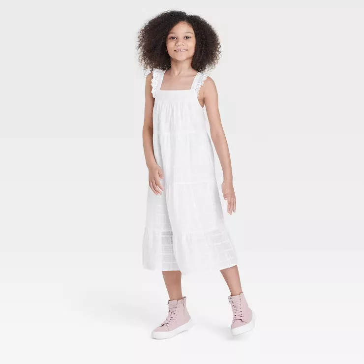 Target girls sale white dress